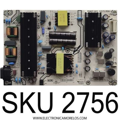 FUENTE DE PODER PARA TV HISENSE / NUMERO DE PARTE 331121 / RSAG7.820.12171/ROH / 12171-A / PANEL HD650Y1U72-T0L2/SM/MCKD3A/ROH / MODELO 65R6E4	
